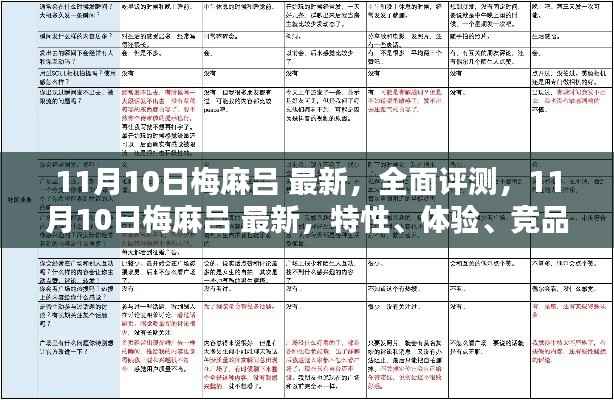 11月10日梅麻吕最新全面评测,特性、体验、竞品对比及用户群体深度剖析