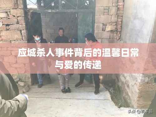 应城杀人事件背后的温馨日常与爱的传递