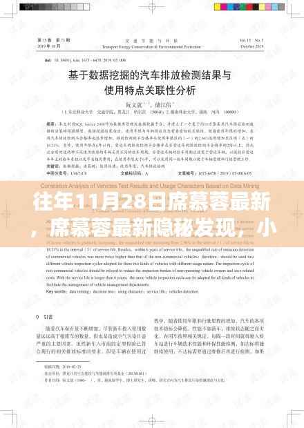 席慕蓉最新隐秘发现,小巷深处的特色小店,往年11月28日最新报道