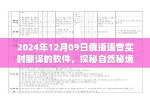 探秘自然秘境,2024年俄语语音实时翻译软件助你畅游